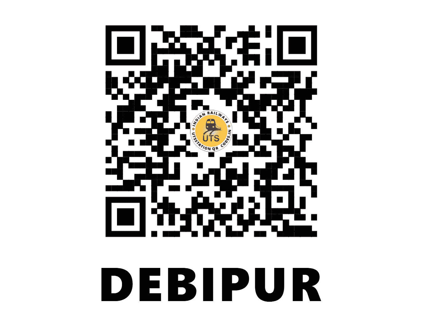 UTS QR Code for DEBIPUR - DBP (ER - WEST BENGAL)